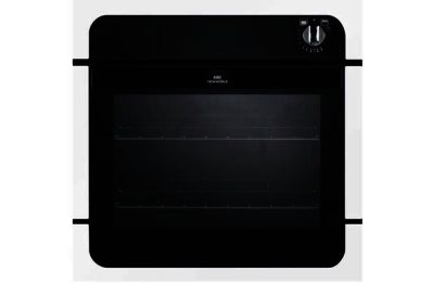 New World NW601GW Single Gas Oven - Black and White
